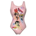 thumbnail image 4 of The Powerpuff Girls Womens Bathing Suits One Piece Swimsuits Cute Bikini Printed Swimwear Cover Up Dress XL, 4 of 7