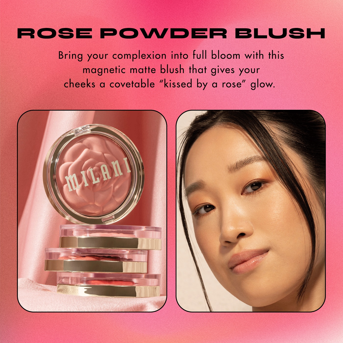 Milani Powder Blush, Tea Rose - image 3 of 7
