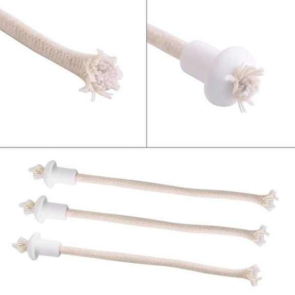 Greensen 7Pcs Ceramic Holders Torch Wine Bottle Oil Candle Lamp Fiber Glass Heat- Kerosene Wick,Oil Wick