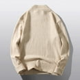 thumbnail image 4 of Vedolay Men's Pullover 2023 Long Sleeve Loose Casual Knitwear Tunic Beige,3XL, 4 of 4