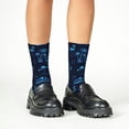 thumbnail image 4 of Honeii BLUE Flamingo Birds Print Children's Colorful Socks,Unisex Kids and Toddlers' Cushioned Sock,Kids Athletic Crew Socks,for Everyday Wear and Sports, 4 of 5