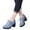 Blue, variant on drppepioner Boots for Women Cowhide Soled Leather Sports British Style Block Shoes High Heels Solid Color Hollowed Out Lace Cut Mary Women'S Shoes