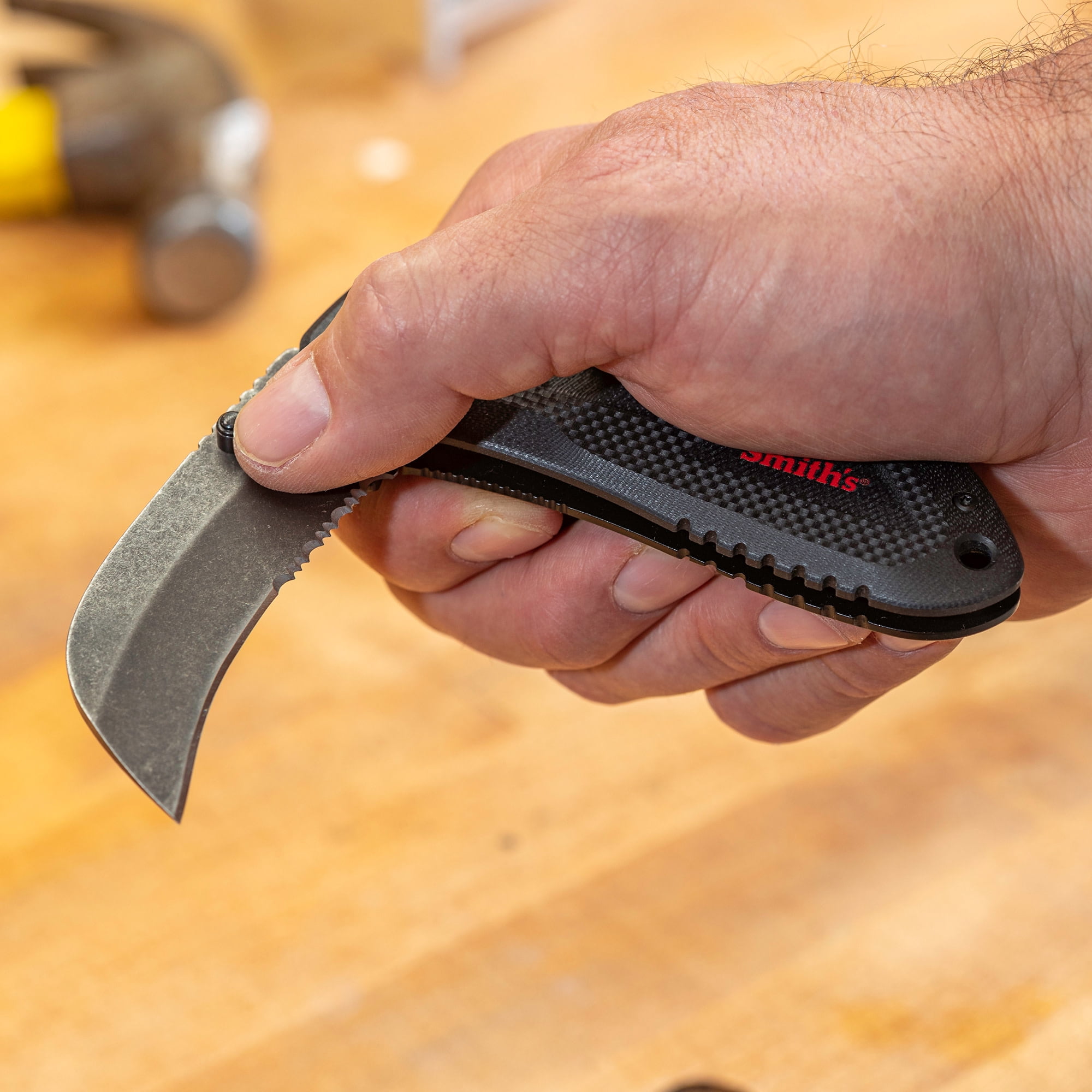 SMITH'S EDGEWORK-SITE 51240 HAWK BILL FOLDING KNIFE BLACK