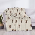 thumbnail image 3 of Rateoe Labrador Retriever Dog Pattern Flannel Throw Blanket, Ultra-soft Blanket for Bed, Couch, Car, Hypoallergenic Anti-pilling blanket-80"x60"(Horizontal), 3 of 6
