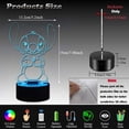 thumbnail image 3 of MYKOMI Stitch Night Light, Stitch Gifts - 3D LED Intelligent Remote Control Stitch Lamp 16 Color Stitch Light for Christmas Stitch Gifts Children's Room Decoration Holiday Gifts, 3 of 7