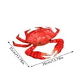 thumbnail image 3 of Crab Plush Toy 14 Inch, Soft Stuffed Animal Pillow, Funny Themed Home Decor Ornament, Creative Valentines Day Gifts or Easter Gifts for Adults 1Pcs A, 3 of 6