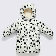 thumbnail image 2 of SGMVNU Boy's Mid Long Hood Down Coats Girls Winter Full Zip Hooded Puffer Jackets Lined Warm Windproof Snowwear Outwear with Pockets(Size 5-6 Years, White), 2 of 4