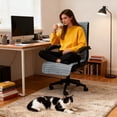 thumbnail image 2 of CJC Water-Resistant Office Chair Cover, Anti-Slip Computer Desk Chair Slipcover with Non-Slip Buckles, Armchair Protector (Gray, Large), 2 of 8