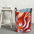 thumbnail image 6 of Fuzoiu Red Sun Flame Fox Print Circular Hamper,Laundry Basket with Handle,Collapsible Laundry,Dirty Clothes Storage Basket,for Bedroom Bathroom Dorm Living Room-Medium, 6 of 6