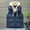 006 Blue, variant on Men's Puffer Vest Removable Hooded Quilted Padded Sleeveless Vest Color Block Sleeveless Jacket Outerwear