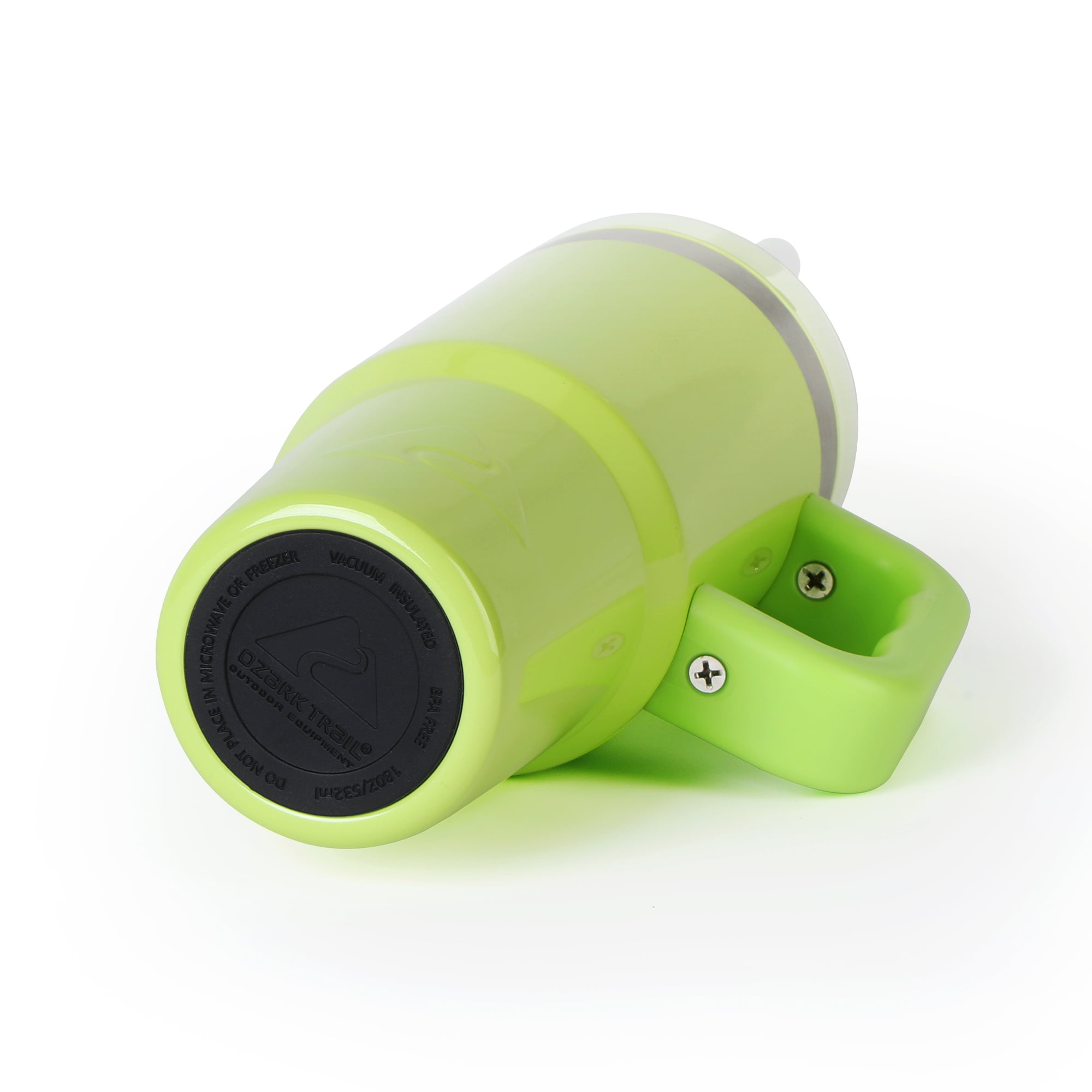 Ozark Trail 18 oz Insulated Stainless Steel Tumbler with Handle, Sonic Lime Green