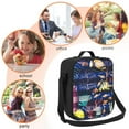 thumbnail image 5 of Lsque Sea Inhabitans and Herb Lunch Bag Lunch Box for Women Men Reusable Insulated Lunch Tote Bag,Leakproof Thermal Cooler Sack Food Handbags Case High Capacity, 5 of 9