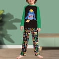 thumbnail image 4 of Conjunto De Pijamas De 2 Piezas Conjunto de pijama familiar de 2 piezas Conjunto de ropa de dormir de estilo navideño con estampado de pato informal Cgtredaw Niño Verde 2-3T para Niño, 4 of 7