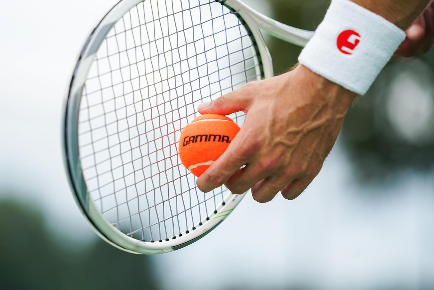 GAMMA Pressureless Tennis Balls, Orange, Bag of 18