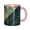 Pink, variant on Blue Marble Coffee Mug Fun Custom Ceramic Mugs 11oz Black