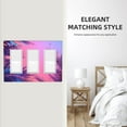 thumbnail image 5 of Neon Color Tropical Plant Switch Cover Decorative Wall Plate 3-Gang Standard Size, 5 of 5