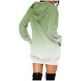 thumbnail image 3 of Winter Savings Clearance! Lindreshi Sweatshirts for Women Loose Fit with Hood Women's Fashion Gradient Hooded Pullover Pocket Thin Guards Dress Hooded Dress, 3 of 5