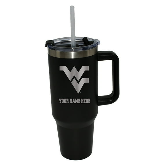The Memory Company West Virginia Mountaineers Personalized Black 40oz. Colossal Tumbler