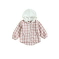 thumbnail image 2 of Toddler Baby Plaid Jacket Baby Boy GIrl Flannel Hoodies 6M 12M 18M 24M 3Y 4Y Zip Up Hooded Fall Winter Outerwear Coat, 2 of 9