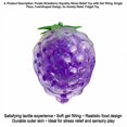thumbnail image 2 of Purple Strawberry Squishy Relaxation Toy with Gel Filling, Single Piece, -Shaped Design, for Relaxation, Squeeze Toy, 2 of 3