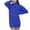 Blue, variant on BangWanChi Long Sleeve Dresses for Women Fall Women Solid Color Lapel Loose Knit Long Sleeved Plus Size Senior Woolen Dress