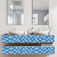 thumbnail image 7 of Yeetfub 15 Sheet Peel and Stick Tile for Kitchen Backsplash Mosaic Self Adhesive Blue and White Kitchen Backsplash on Tile Self Adhesive Peel and Stick Wall Tiles for Bathroom Camper Furniture 4"x4", 7 of 7