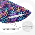 thumbnail image 3 of Honeii Rainbow Snowflakes Pattern Decorative Throw Pillow Case - Elevate Your Couch, Sofa, or Bed with Stylish Home Decor-20"x30", 3 of 6