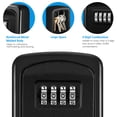 thumbnail image 5 of AMIR Key Box, Key Lock Box Combination Key Box Key Storage Box for Outside Home Warehouse Garage Office Black, 5 of 9