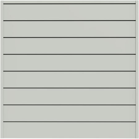

BBNBDMZ PVC Slat Wall Panels Garage Wall and Organizer System | Heavy Duty Organization and Easy Installation | 4ft by 4ft (16 sqft) Section Graphite