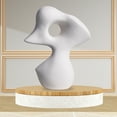 thumbnail image 3 of Adornos de estatuas de cerámica de rocalla abstracta, figuritas, decoraciones de mesa, artesanías, 3 of 9