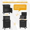 thumbnail image 6 of AECOJOY Tool Chest Rolling Tool Chest& Cabinets with Wheels Tool Organizer Box for Garage Workshop (Black）, 6 of 10