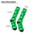 thumbnail image 2 of Naloa Green Broccoli Thigh High Socks Extra Long Stretchy Sock Women Over Knee High Opaque Stocking Daily Wear, 2 of 6