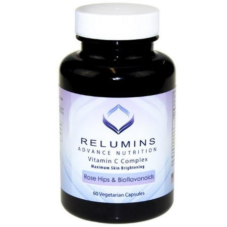 Relumins Advance Vitamin C - MAX Skin Whitening Complex With Rose Hips & Bioflavinoids - 60 (Best Skin Whitening Capsules)