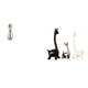 thumbnail image 1 of Estatua de jirafa besándose, escultura de cerámica, colección de arte, regalo de aniversario, centro de mesa, adorno para estantería, escritorio, ofic, 1 of 8