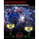 thumbnail image 5 of GETASI Linterna frontal recargable 2 piezas, 1200 lúmenes, linterna LED superbrillante con sensor de movimiento para adultos y niños, accesorios de camping, impermeable para senderismo, correr, pesca,, 5 of 5