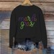 thumbnail image 5 of Mujeres de Manga Larga Tops Navidad Informal Impreso Cuello Tripulado Sudadera Invierno Acogedor, Mujeres de Manga Larga Navidad Tops, 5 of 6