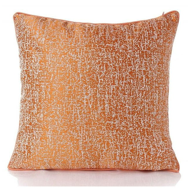 Amazing Rugs PIL-SCO2850 11 x 20 in. Jacquard Abstract Patterned Accent Pillow in Orange with Silk-Like Back