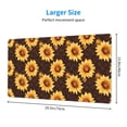 thumbnail image 2 of Kdxio Chocolate Plaid Sunflower A Print Large Gaming Mouse Pad,Non-Slip Base,Water Resist Keyboard Pad for Gamer,Office & Home,29.5 x 15.8 in, 2 of 6