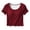 #0326-Red, variant on Tank Tops for Women U Neck Spaghetti Strap Button Front Ribbed Fabric Camisoles Casual Daily Style Soft Stretchy Lightweight Slim Fit Tank Tops Gift