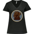 thumbnail image 3 of Inktastic Labrador Retriever Chocolate Lab Dog Women's Plus Size V-Neck T-Shirt, 3 of 5