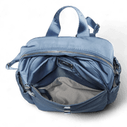 Hedgren RFID-Blocking Water-Resistant Polyester Backpack, Baltic Blue