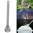 thumbnail image 4 of Lightweight Titanium Cutlery Set, Rust Resistant, Durable, Portable, For Outdoor Camping, With Long Handle Design, 4 of 7