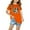 Orange, variant on Zwiiyzr Toddler Boys and Girls Christmas Shirts Fashion Cute Printed Casual Short Sleeve Crewneck Cotton Top 3-10 Years Black
