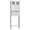 White, variant on Hassch Over the Toilet/Washer Cabinet, 66.9" H Tall Bathroom Space Saver with 2 Rattan Doors, Modern Freestanding MDF Storage Organizer with Adjustable Shelf and Open Compartment, Natural