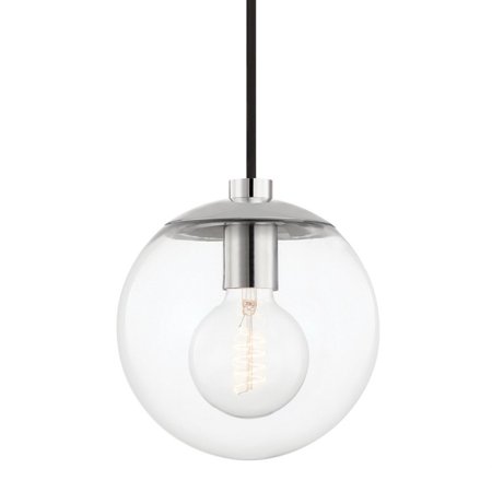 

-1 Light Pendant in Transitional Style-7 inches Wide By 7 inches High-Polished Nickel Finish Bailey Street Home 735-Bel-4488915