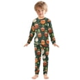 thumbnail image 3 of Beard Green Elf Pattern Cotton Pajamas 2 Piece Set Sleepwear Soft and Comfortable Homewear Nightwear, 3 of 7
