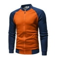 thumbnail image 2 of Vedolay Jacket Coat 2023 Casual Work Long Sleeves Light Jacket Orange,3XL, 2 of 4