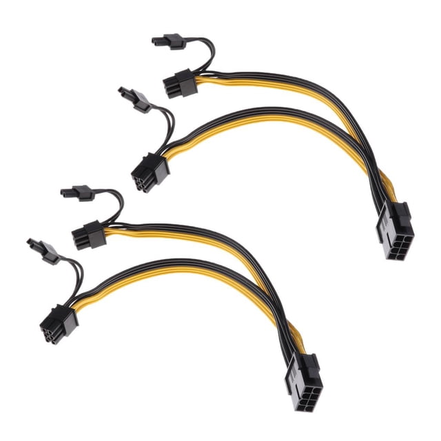 2pcs 8 pines a Doble Cable de Alimentación de 8 pines Computadora CPU PCI Tarjeta gráfica , 20 m de Hugo Tarjeta de CPU a PCIe Cable de la tarjeta gráfica