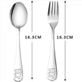 thumbnail image 4 of 60 Piezas Cubiertos para Niños Cubiertos para Niños de Acero Inoxidable Juego de Cuchara Y Tenedor para Niños Utensilios para Niños Pequeños, 4 of 5