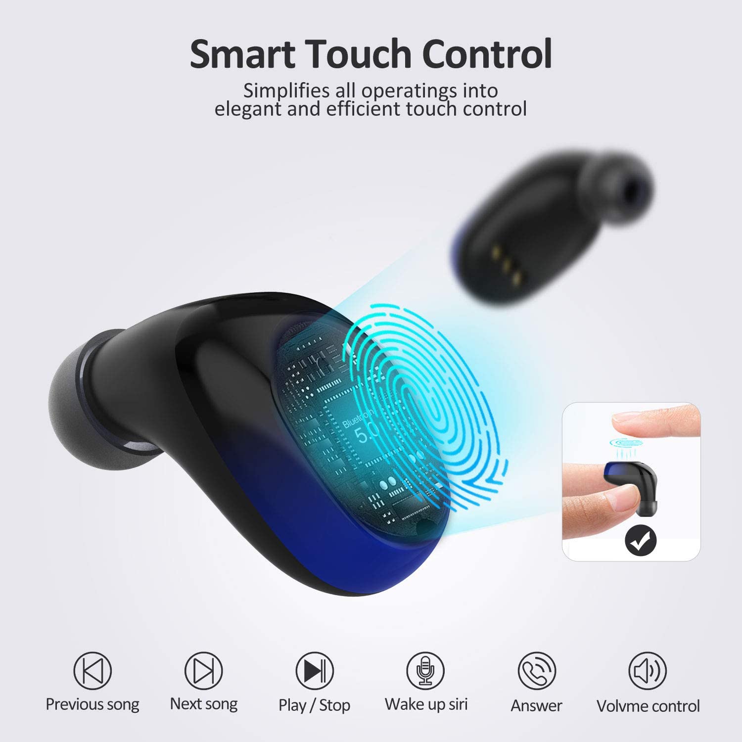 Wireless Earbuds, Vinlley Bluetooth 
